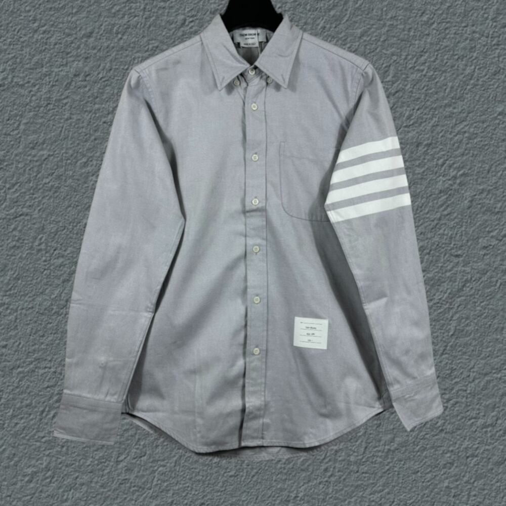 Men's grey long sleeve shirt Thom Browne